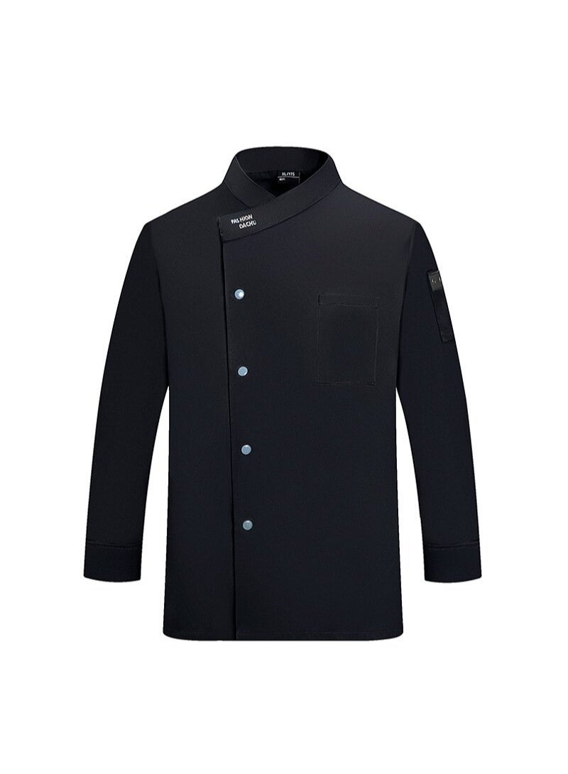 NIBEMINENT Restaurant Kitchen Chef Uniform Restaurant Kitchen Chef Uniform Chef Clothes Men Women Chef Shirt Breathable Chef Top Workwear - Image 1