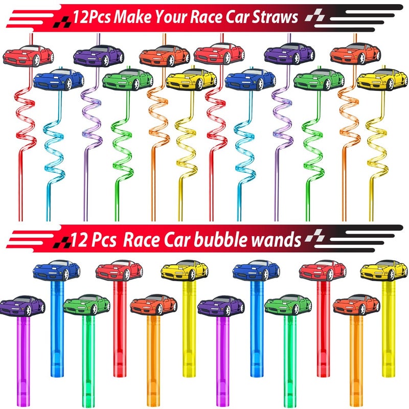 PLOUGVI 232PCS Race Car Birthday Party Favors Decorations Supplies Goodie Bag Stuffer Pinata Filler, Cars Themed Favors for Wheel Birthday Decorations - Image 5