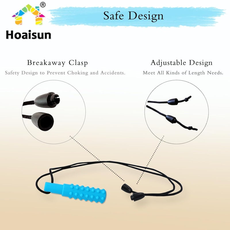 Hoaisun قلائد مضغ حسية للأولاد والبنات - 8 قطع - Image 5