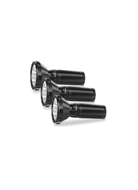 Avion 3 in 1 Rechargeable LED Flashlight, Hyper Bright Cool White LED, 2200 Meters Range, Portable Torch, 2sc High Durable Battery, Aircraft Aluminium Body,AFL3200T