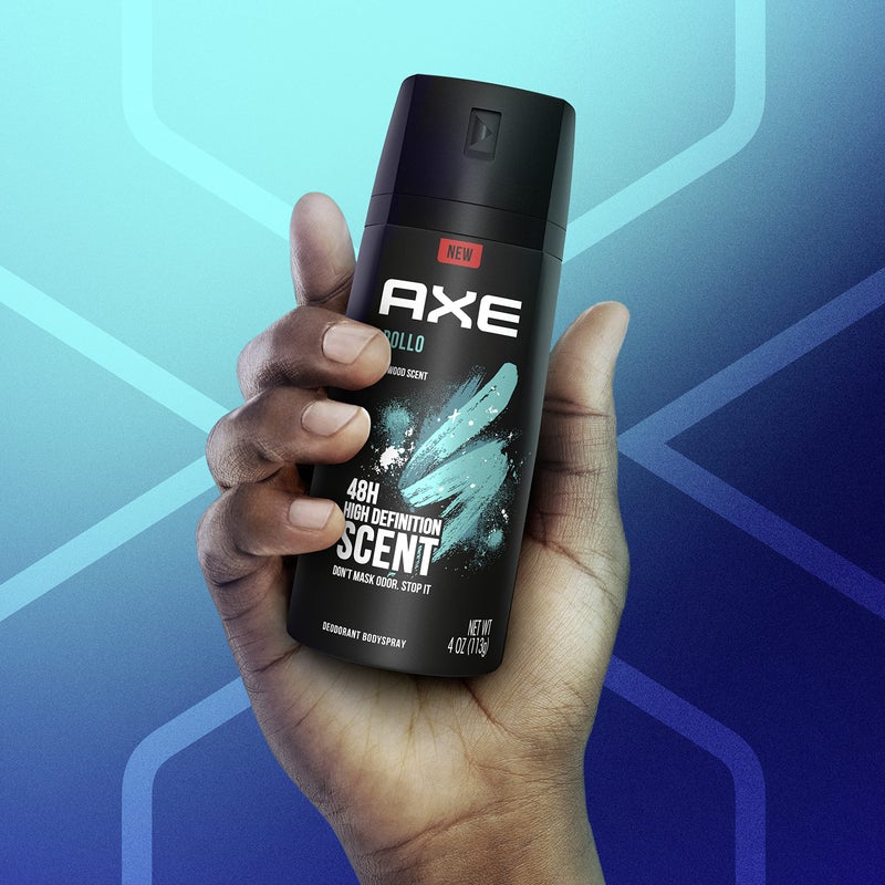 AXE Apollo Body Spray Deodorant for Long-Lasting Odor Protection, Sage & Cedarwood Deodorant for Men Formulated Without Aluminum 4oz 4 Count - Image 4