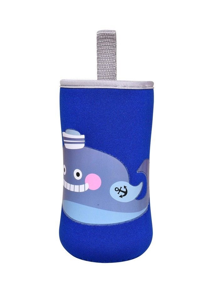 The Little Lookers ? Cute Animated Patterned Soft Stretchable Baby Feeding Bottle Cover With Easy To Hold Strap For 120Ml 150Ml 240Ml (Fish Pack Of 1)  - Image 1
