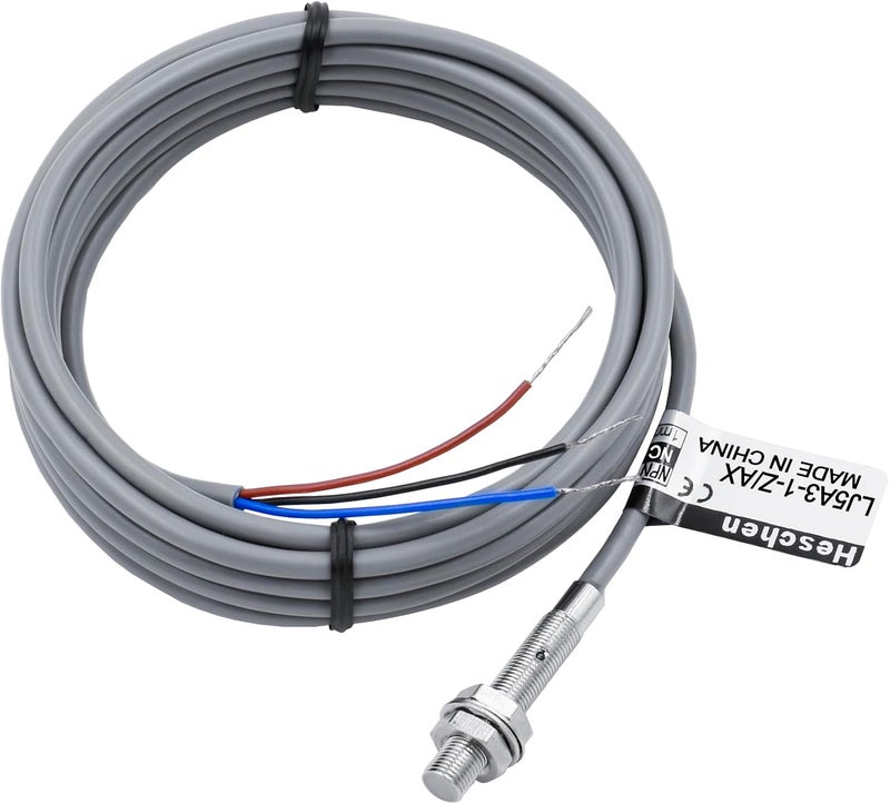 Heschen M5 Inductive Proximity Sensor Switch Shield Type LJ5A3-1-Z/AX Detector 1mm 10-30VDC 150mA NPN Normally Closed(NC) 3 Wire - Image 1