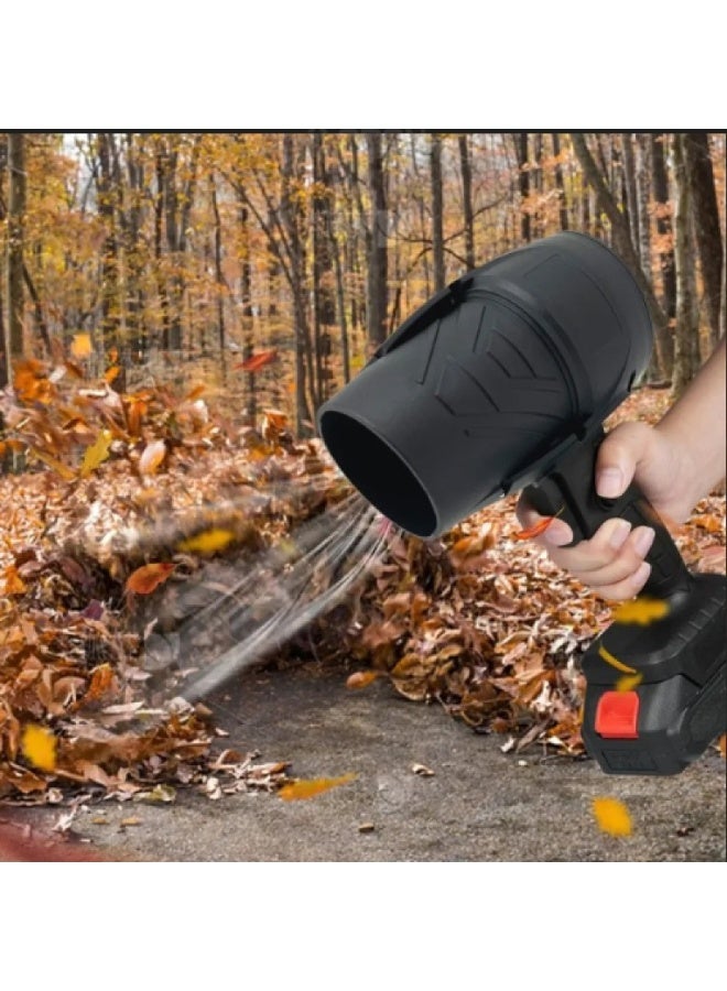 Denx Portable and Lightweight Cordless Air Blower with 21V Battery, 550W Motor - Battery Powered Turbo Cleaning and Drying Tool - Compact and Lightweight Black Air Blower for Home, Car, and Electronics Cleaning - Powerful Airflow for Quick Drying and Cleaning Tasks - Image 2