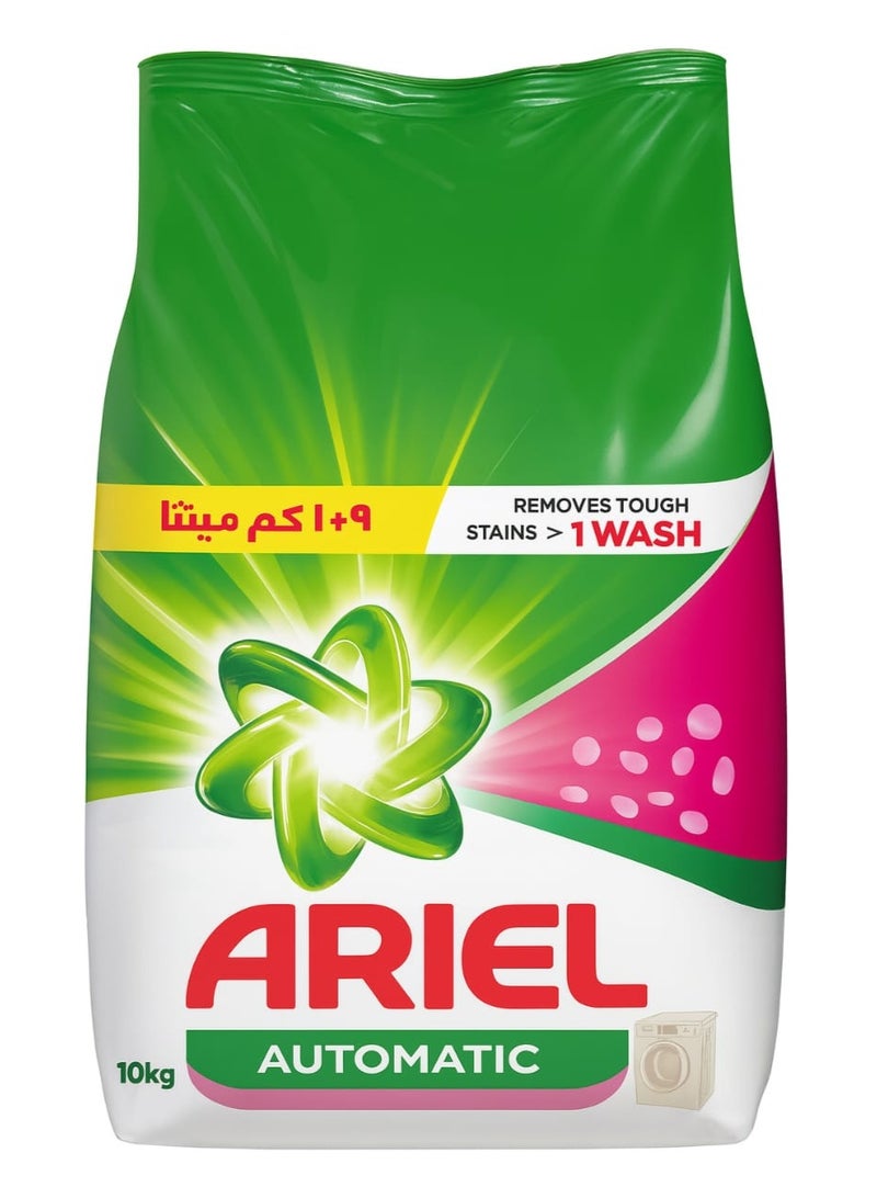 Ariel Automatic with Downy Freshness – Tough Stain Removal Detergent Powder, 10kg - Image 1