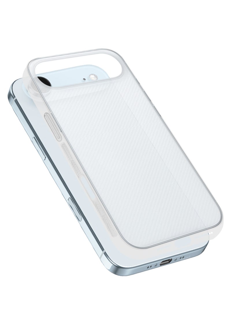 CATANES 3 Packs Case Cover for iPhone 17 Air - Sturdy Durable Ultra-Thin Case - Air Skin Line Design Transparent Back Cover -  Drop Protection Cover  with Two Privacy Screen Protectors - White - Image 5