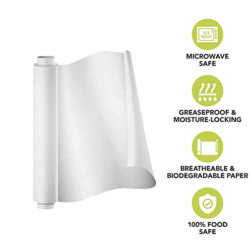 TDS Plus WRAP Plain Bulper for Wrapping (1KG) – Water & Grease Resistant Biodegradable Parchment Roll, Non-Stick, Re-heatable, Oven-Safe, Foodsafe for Packing & Serving - Image 4