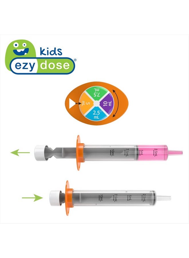 EZY DOSE Kids Baby Oral Syringe & Dispenser, True Easy Design for Liquid Medicine,Tylenol, Motrin, Easy to Administer, Accurate Dosing,10 mL/2 TSP Color Coded, BPA Free - Image 4