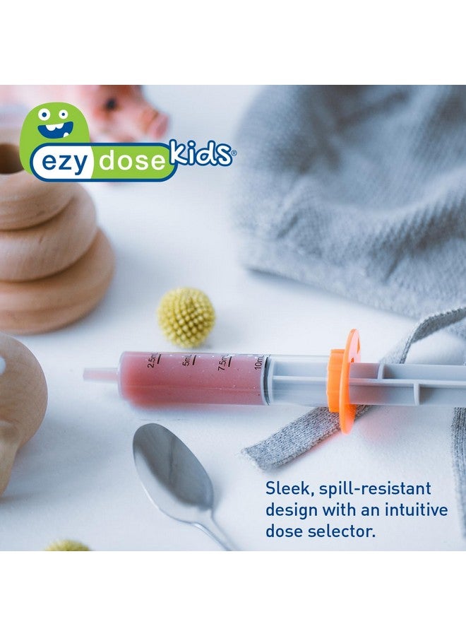EZY DOSE Kids Baby Oral Syringe & Dispenser, True Easy Design for Liquid Medicine,Tylenol, Motrin, Easy to Administer, Accurate Dosing,10 mL/2 TSP Color Coded, BPA Free - Image 5