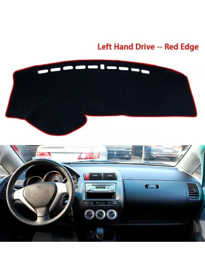 Red Anti Slip Dashboard Cover Pad Sunshade Protector For Honda Fit Jazz 2001 2007 - Image 1