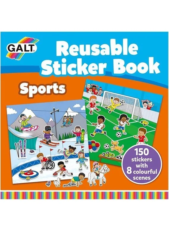 جالت -Reusable Sticker Book - Sports Ages 3+