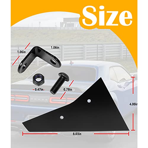 Deargooday Rear Diffuser 5 Piece Kit V2 for Dodge Challenger SXT SRT RT Hellcat 2009-2014, Black - Image 5