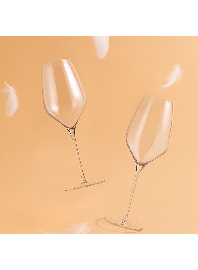 Cliton Bordeaux Red Wine Gl Set Of 2 European Imported Crystal Stemmed Wine Gl For Home - Image 2