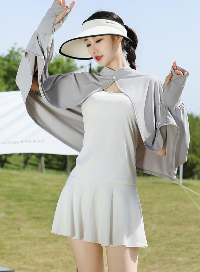 BESTPEAK Women's Cooling Shawl Arm Sleeve Neck Sun Protection Cape Sun-proof Cover Cloak for Women Summer SPF Long Sleeve - Image 1