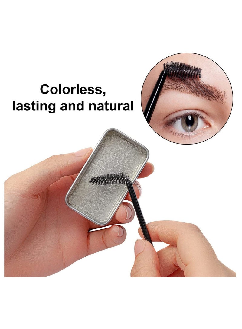 Captaintech 2PCS Eyebrow Soap Kit, 4D Eyebrow Gel Long Lasting Brows Styling Soap Waterproof Brow Gel Eyebrow Wax Makeup Brow Pomade - Image 5