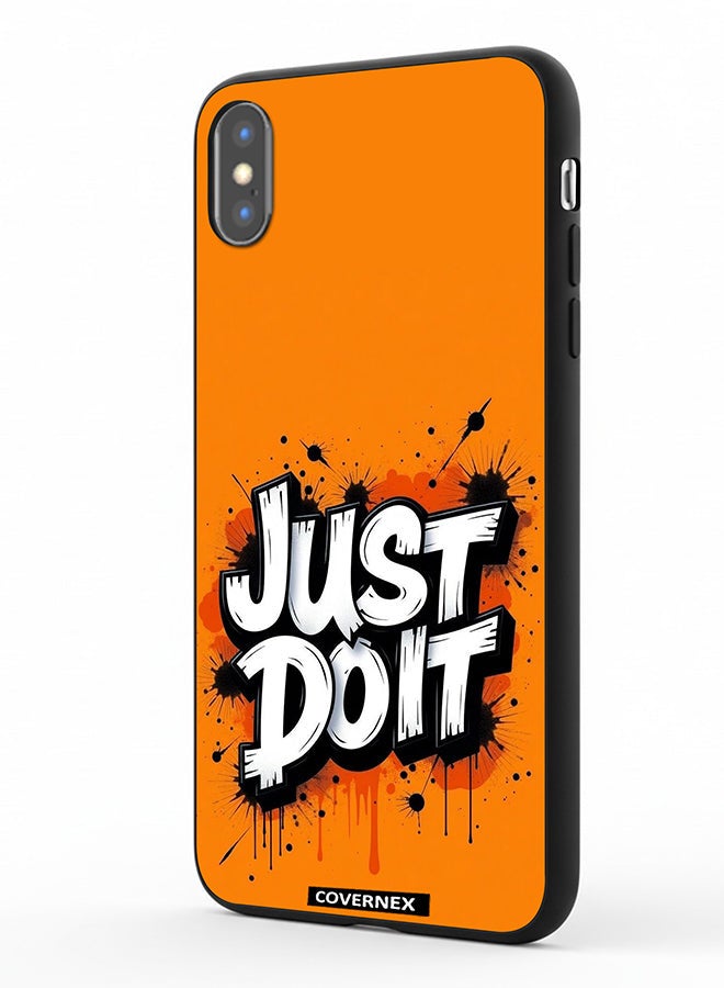 Covernex Apple iPhone X Protective Case Cover Printed Featuring Just Do It Street Art - Image 1