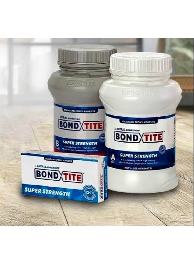 استرال لاصق إيبوكسي قياسي فائق القوة من ASTRAL BONDTITE. يُستخدم لربط مجموعة متنوعة من المواد، سواء كانت متشابهة أو مختلفة، مثل المعادن، والسيراميك، والخشب، والجلد، والمطاط، والرخام، والزجاج، وغيرها. (36 غراماً) - Image 3