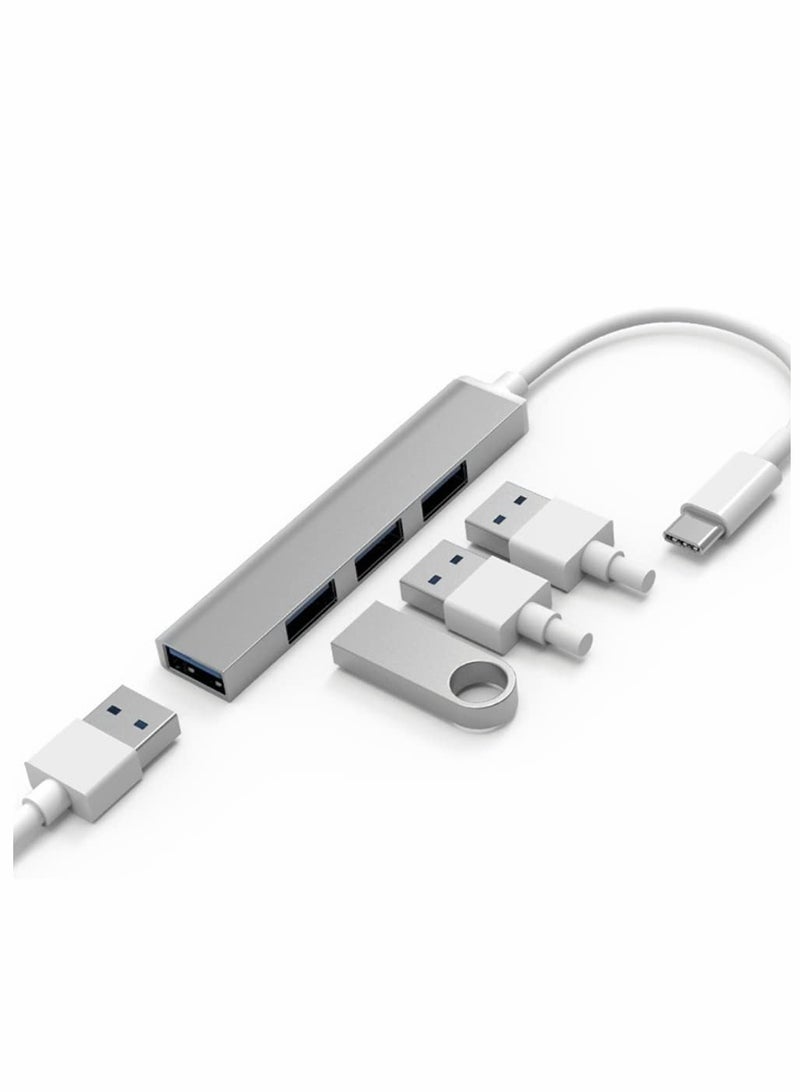 محول USB C 4 منافذ مع منافذ 3.0 و 2.0، موزع USB ل Mac Pro/Mini، Surface Pro، أجهزة الكمبيوتر المكتبية، أجهزة اللابتوب، وأقراص HDD المحمولة، محطة إرساء Type-C - Image 4