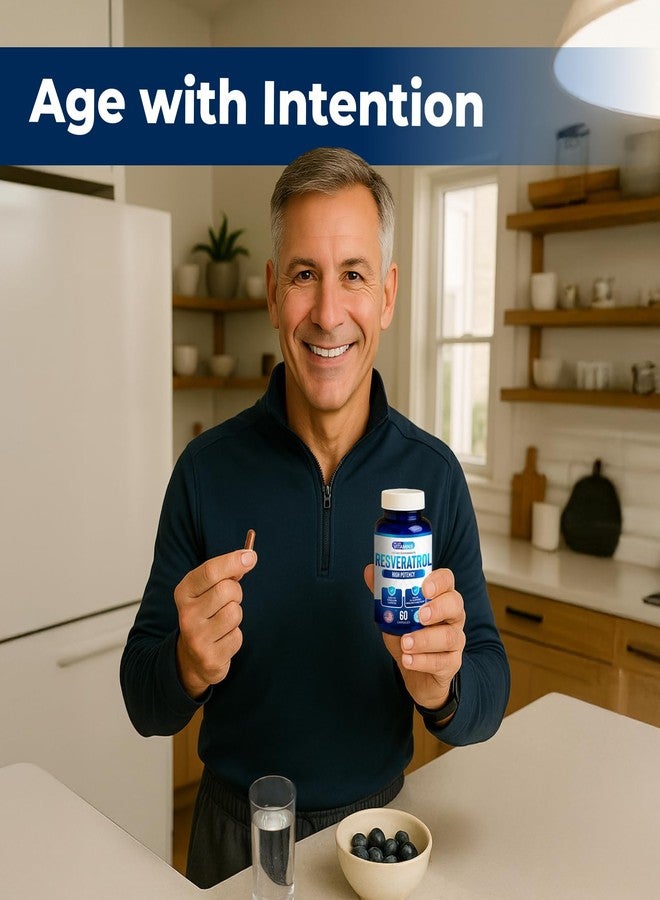 We Like Vitamins Resveratrol 1000mg per Serving - 60 Easy to Swallow Veggie Capsules - Natural Resveratrol Supplement 1000mg - Antioxidant Supplement Helps Support Immune System - Image 2