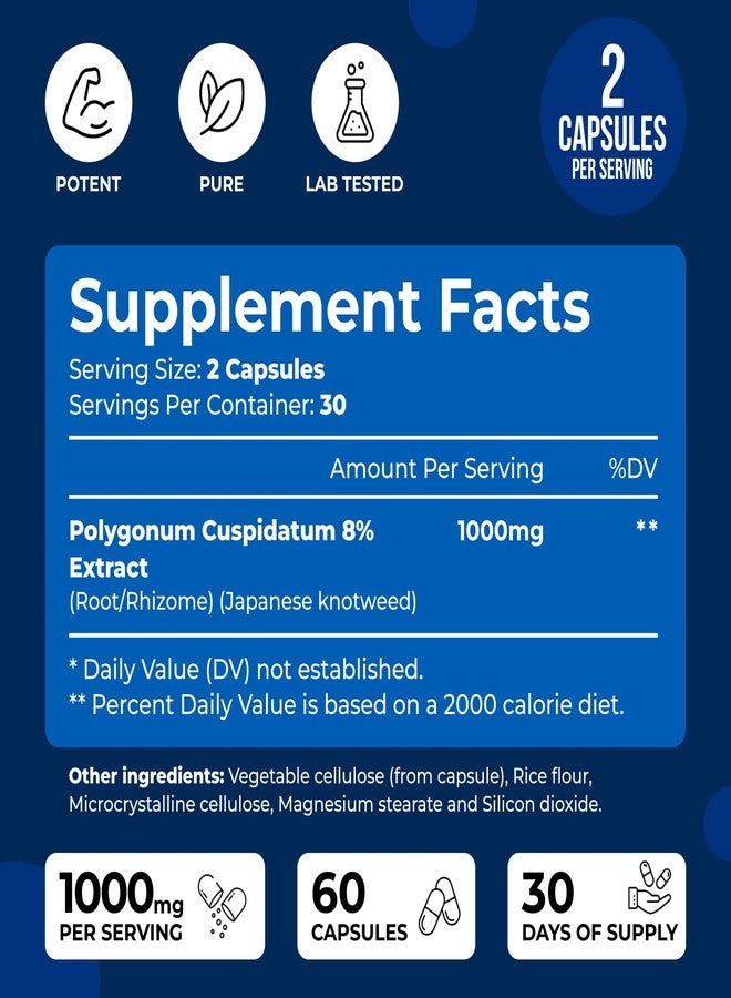 We Like Vitamins Resveratrol 1000mg per Serving - 60 Easy to Swallow Veggie Capsules - Natural Resveratrol Supplement 1000mg - Antioxidant Supplement Helps Support Immune System - Image 3