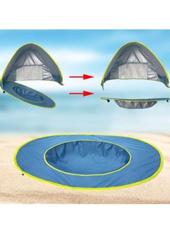 Hanayo Kids Tent Baby Beach Tent Beach Tent with Pool Indoor Play & Travel Beach Outdoor Tent Children Playhouse for Indoor Outdoor Boys & Girls Birthday Gift (120*80*70CM)  - Image 5