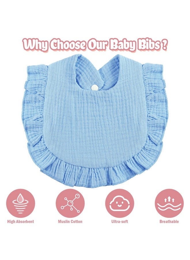 JaGely 12 Piece Baby Muslin Bibs Bandana Drool Bibs For Boys And Girls Soft Adjustable Baby Bibs Cotton Teething And Drooling Bibs For Baby Toddler Infant - Image 4