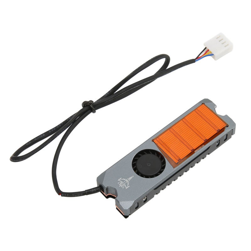 جيي المشتت الحراري M.2 SSD بمروحة دودية ذكية PWM مع ضبط تلقائي - مبرد SSD بحجم 2280 من النحاس النقي لأمن البيانات - Image 3