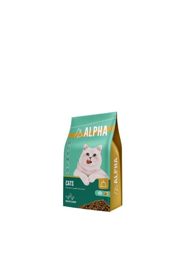 ألفا Dry Cat Food Poultry Flavor1 kg 