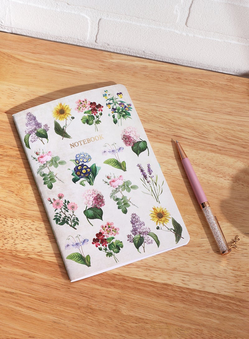 Sass & Belle Vintage Flowers A5 Notebook - Image 1