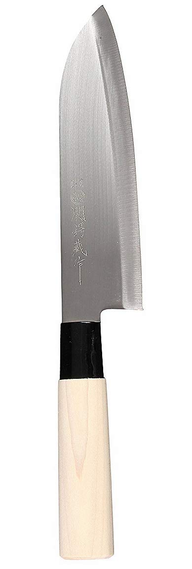 Happy Sales HSSR100 Japanese Kitchen Cooking Chef Sushi Santoku Knife