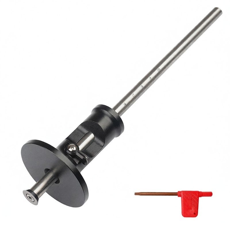 Wheel Marking Gauge: 0-120mm Range 1mm Accuracy Aluminium Alloy Stainless Steel - Durable Portable Easy To Operate Marking Gauge for Professional Carpenters Woodworking Enthusiasts Novices - Image 1