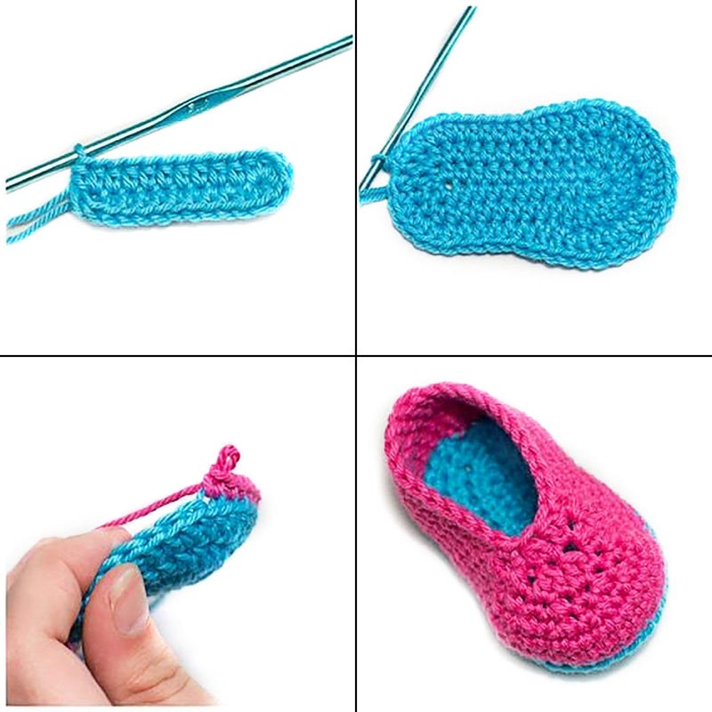 Gugzy Aluminium Crochet Knitting Needles Hook in Case for Sewing Craft Sweater Woolen Cloth Yarn Set of 22 - Image 4