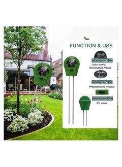 SYOSI Soil Moisture Meter, Soil pH Meter 3-in-1 Soil Tester, Moisture, Light, pH, Meter Tool for Garden, Farm, Plant, Outdoor, Indoor, Water Soil, Soil Hygrometer Sensor for Gardening, Test for Garden  - Image 3