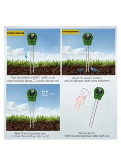 SYOSI Soil Moisture Meter, Soil pH Meter 3-in-1 Soil Tester, Moisture, Light, pH, Meter Tool for Garden, Farm, Plant, Outdoor, Indoor, Water Soil, Soil Hygrometer Sensor for Gardening, Test for Garden  - Image 5