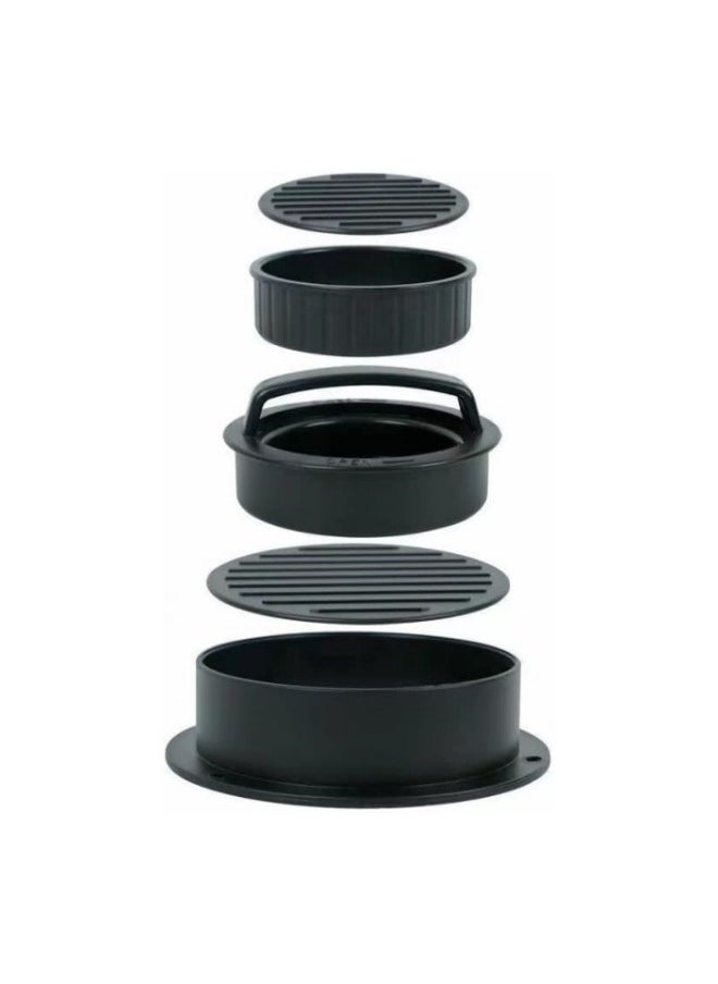 MIXDE Burger Press Patty Maker,3-In-1 Burger Press Mold With 100 Wax Papers Set,Non-Stick Hamburger Meat Mold Ring For Beef Grill, Veggie Burger,BBQ Barbecue  - Image 2