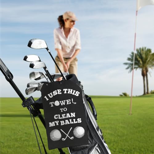 Zutcogo Fathers Day Dad Gifts for Men , Golf Accessories for Men Husband Golfers, Funny Microfiber Towel Cleaning Cloth with Clip for Bags Golf Balls & Clubs, Presents for Birthday Valentines Christmas - Image 4