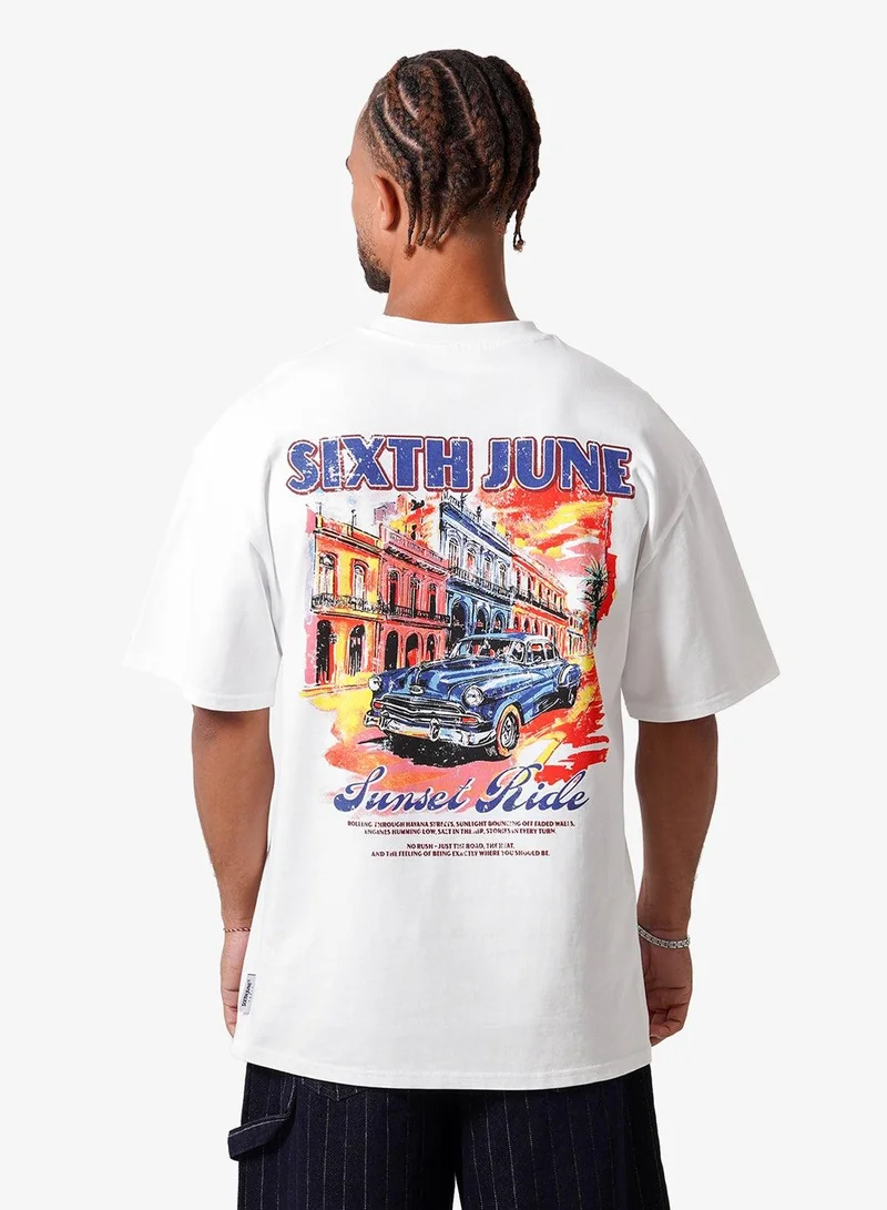Sixth June Cuban Car Relaxed Ss Tshirt