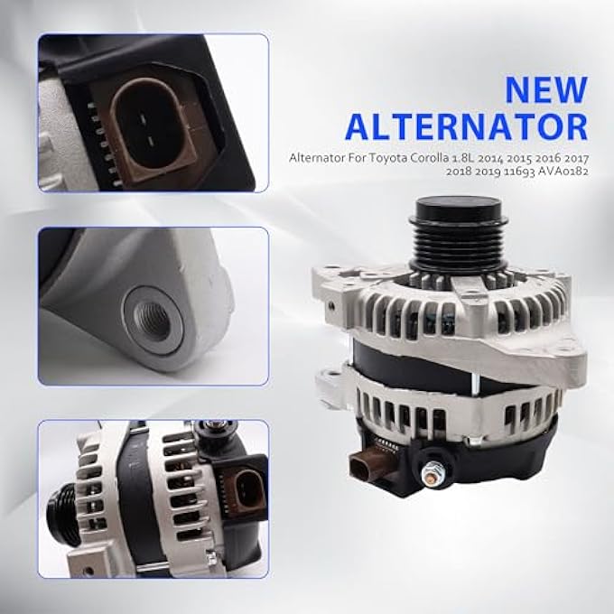 OXCANO 11693N Alternator Compatible with Toyota Corolla 2014 2015 2016 2017 2018 2019 1.8L Replacement for 27060-0T230 - Image 3