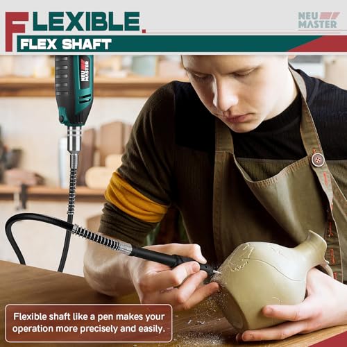 NEU MASTER 180W Rotary Tool Kit, Corded Power Rotary Tools with 160 Accessories and 6 Variable Speed, 10000-35000RPM Electric Drill Set for Handmade Crafting Projects and DIY Creations - Image 3