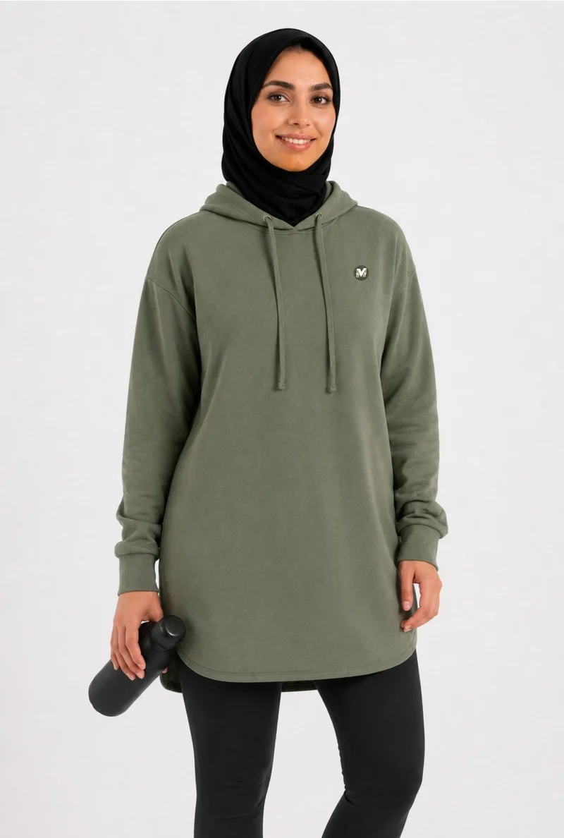 Moveletix Women's Training Top Hooded Green Luxe Soft