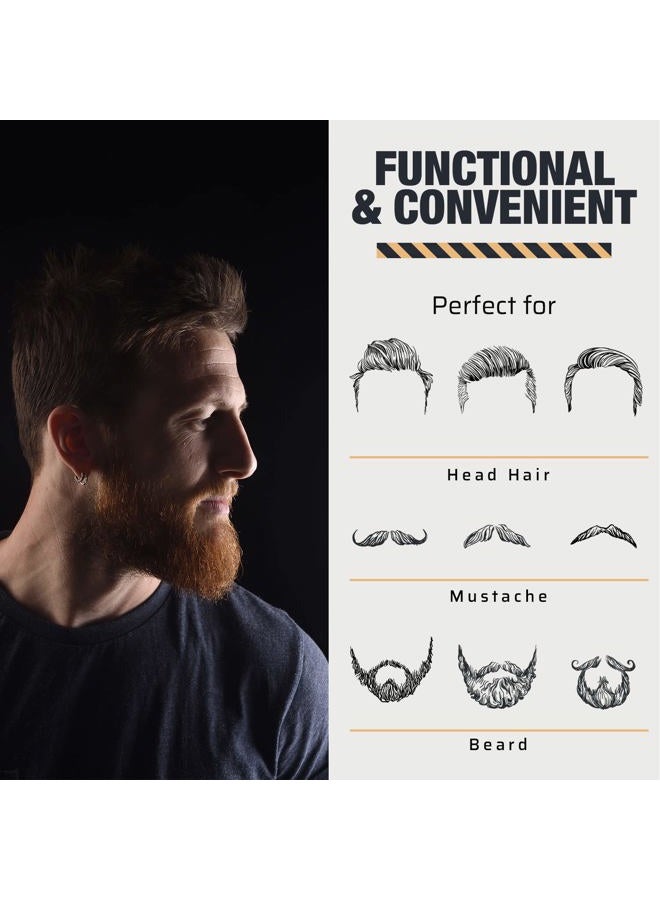 MEDca Wooden Beard and Comb Set for Men - Perfect for Beards Head Hair and Mustaches Men's Grooming Kit for Styling, Applying Beard Oils and Balms for Better Hair Care Growth and Impressive Hair Health - Image 4