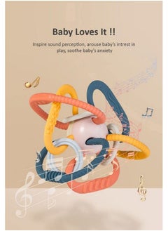 StarAndDaisy Teether For Babies With Bpa Free Teething To Sooth Their Gums ; Teether For Newborn Infant 3M+ Babies (Multicolor)  - Image 4