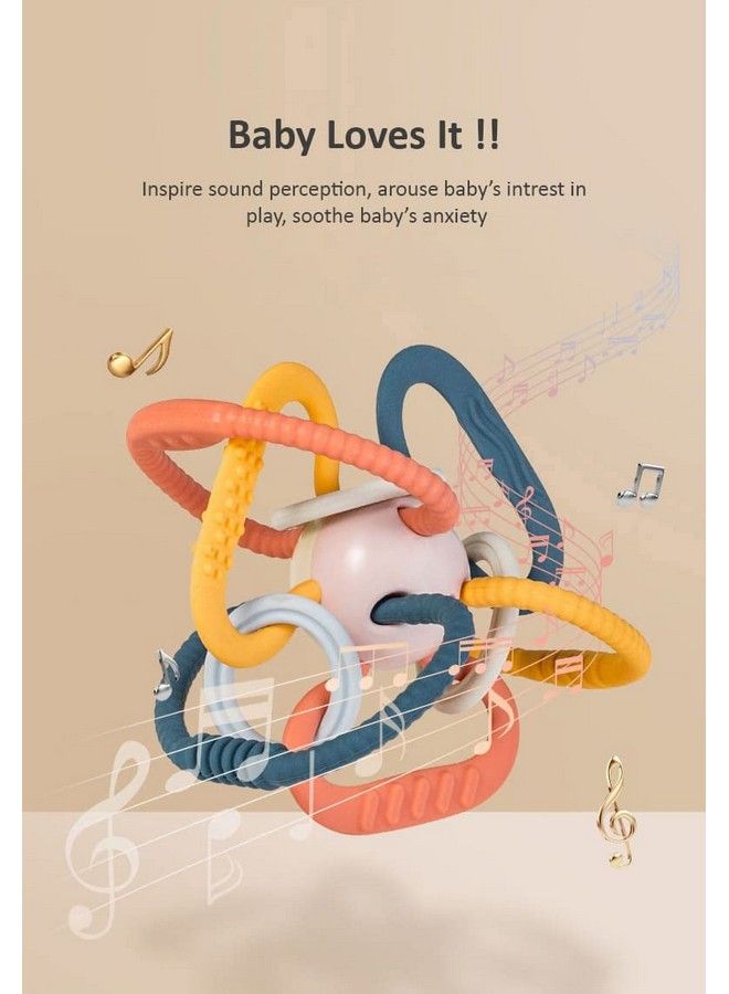 StarAndDaisy Teether For Babies With Bpa Free Teething To Sooth Their Gums ; Teether For Newborn Infant 3M+ Babies (Multicolor) - Image 4