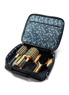 Sam Villa Sam Villa Signature Series Nylon & Boar Bristle Hair Brush 6-Piece Styling Brush Set with Case Bamboo 