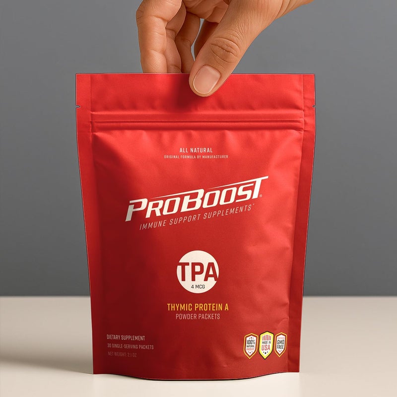 ProBoost Thymic Protein A Powder Packets 4 McG TPA  Immune System Support Supplement  All Natural NonGMO Formula  30 Packets - Image 2