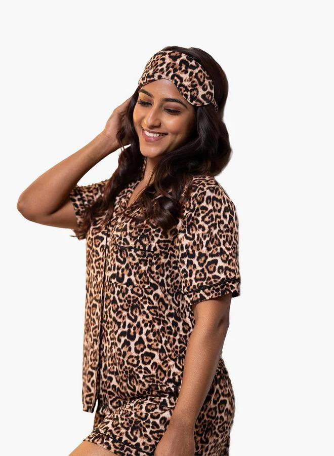 Aadaraya Aadaraya Short Set Shirt and Shorts Rayon