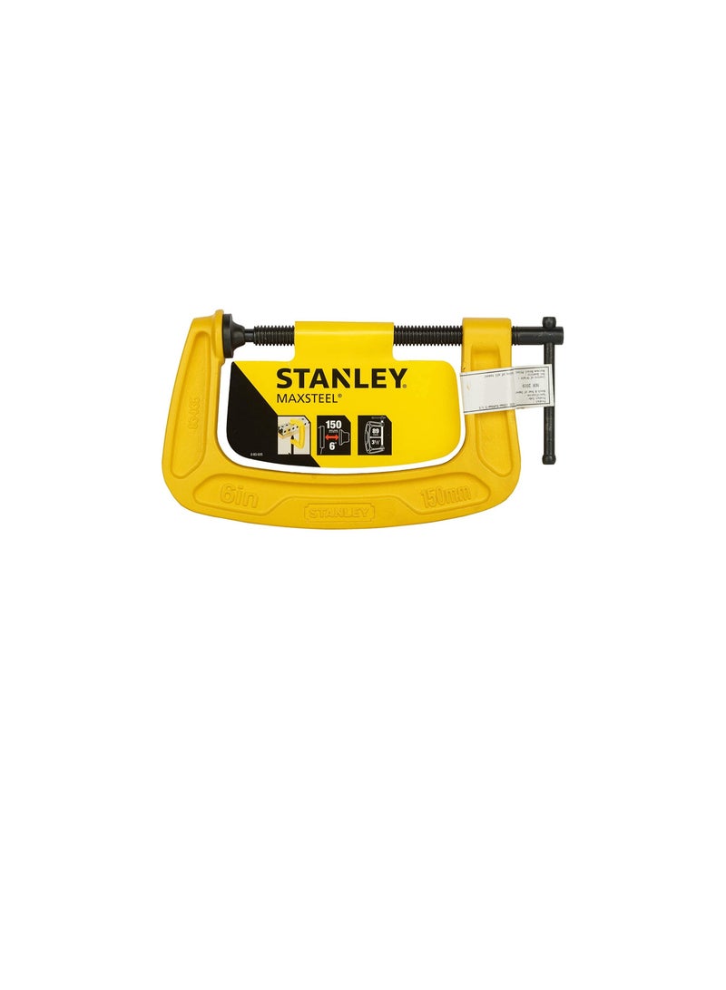 Stanley Stanley MaxSteel C-Zwinge (150 mm Spannweite, 89 mm Ausladung, 680 kg Spannkraft, korrissionsbeständig) 0-83-035  - Image 1
