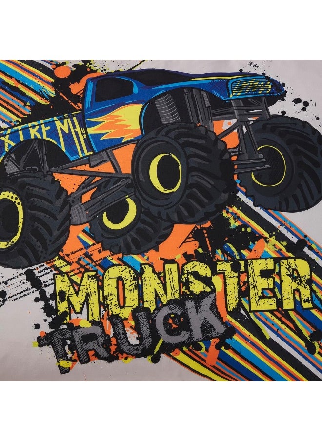 Sweet Home Collection Sweet Home Collection Kids Bedding Set Bed in a Bag for Boys and Girls Toddlers Printed Set and Comforter, Twin, Monster Truck  - Image 5