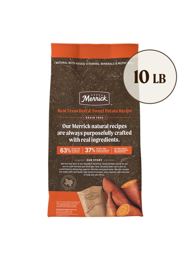ميريك طعام ميريك الممتاز للكلاب البالغة، جاف وخالٍ من الحبوب، صحي وطبيعي، مصنوع من لحم البقر تكساس الأصلي والبطاطا الحلوة - كيس 10.0 رطل - Image 4