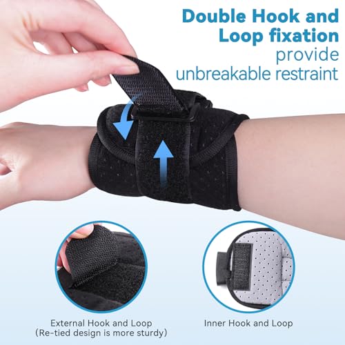 lefeke Patient Medical Restraints with Quick Release Buckles, Bed Restraints Belts for Wrists and Ankles, Limb Holder Movement Limited Ties for Hands or Legs(4 Pieces) - Image 4